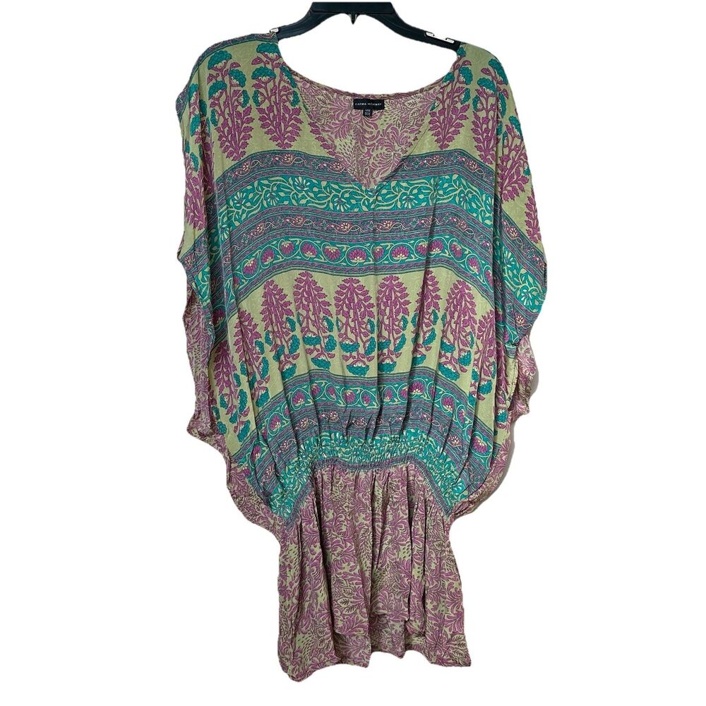 Karma Highway Top Womens One Size Multicolor Cover Up Boho Baggy Resort